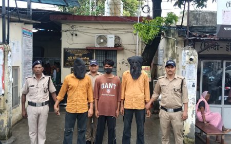 एसएसपी अजय गणपति का अपराधियों के विरुद्ध सख्त रुख — वाहन चोर गिरोह का हुआ भंडाफोड़ ,चोरी की मोटरसाइकिल सहित 03 आरोपी गिरफ्तार