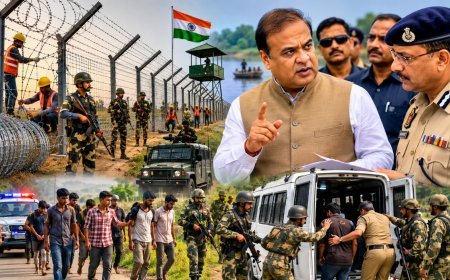 Vanakkam Poorvottar: Bangladeshi Infiltrators के खिलाफ Assam ने छेड़ा सबसे बड़ा अभियान, अब तक 228 KM से अधिक क्षेत्र में कंटीली बाड़ लगाई