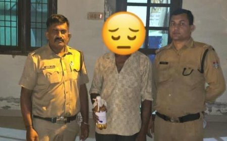 लगभग 35 लीटर अवैध कच्ची शराब खाम बरामद व गिरफ्तार एक नफर अभियुक्त*