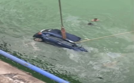 टीचर ने जानबूझकर नदी में कार गिराई,2 बच्चे भी थे:वॉट्सएप स्टेटस पर लिखी थी सुसाइड करने की बात, महाराष्ट्र के नांदेड़ का मामला