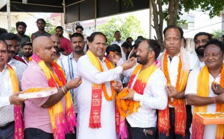महापौर विकास शर्मा ने नामित पार्षदों का किया स्वागत