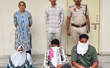 सिरसा में ₹2 लाख लेते पति-पत्नी समेत 3 गिरफ्तार:फोटो वायरल समझौते के नाम मांगे थे ₹5 लाख; पुलिस ने पार्क में रंगे हाथ दबोचे