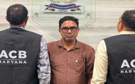 फरीदाबाद में 30 हजार रिश्वत लेते XEN गिरफ्तार:लंबित बिल भुगतान के बदले मांगी घूस; ACB ने रंगे हाथ पकड़ा