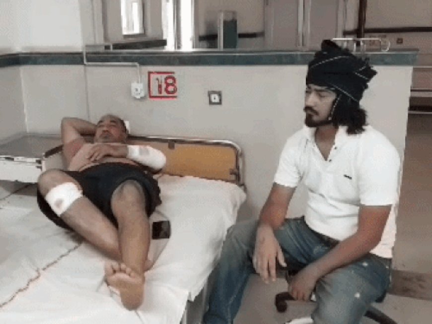 रोहतक में पिता-पुत्र पर चढ़ाया ट्रैक्टर:दोनों ने नाले में कूदकर बचाई जान, खेत में पानी देने को लेकर हुआ विवाद