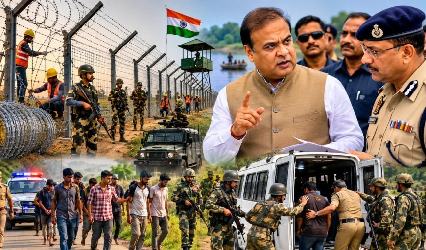Vanakkam Poorvottar: Bangladeshi Infiltrators के खिलाफ Assam ने छेड़ा सबसे बड़ा अभियान, अब तक 228 KM से अधिक क्षेत्र में कंटीली बाड़ लगाई