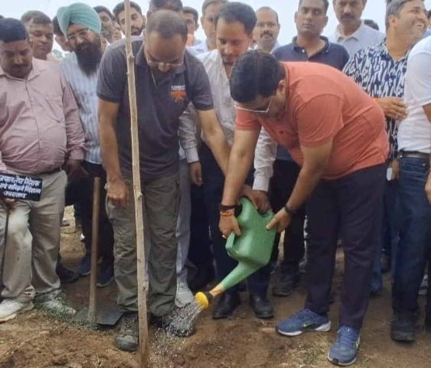 खनन विभाग की अनूठी पहल 22  हेक्टर वन भूमि में होगी संजीवनी वन की स्थापना ।