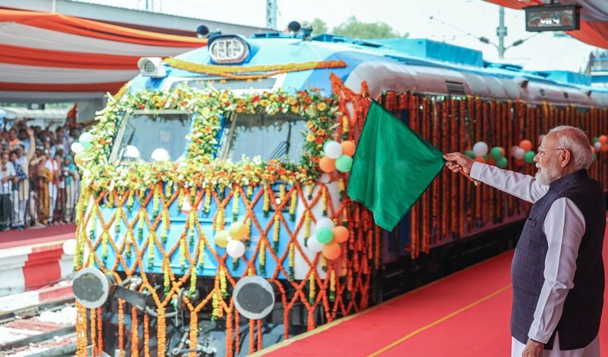 भारतीय रेलवे में नई हाइड्रोजन क्रांति, प्रधानमंत्री ने कई रेलवे स्टेशनों का भी दिया उपहार