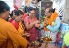 बड़कोट में रक्षाबंधन पर्व पर उमड़ा बहनों का सैलाब, मनवीर चौहान को बांधी राखी