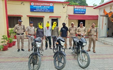 एसएसपी अजय गणपति के सख्त निर्देशों का असर, 12 घंटे के भीतर दबोचे बाइक चोर।