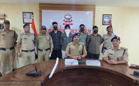 कोतवाली गदरपुर क्षेत्र में पुरानी रंजिश के चलते फायरिंग करने वाले 04 आरोपी गिरफ्तार