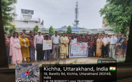 मुख्य विकास अधिकारी के निदेशानुसार राजकीय उच्चतर माध्यमिक विद्यालय किच्छा जिला उधम सिंह नगर  में जागरूकता अभियान चलाया गया