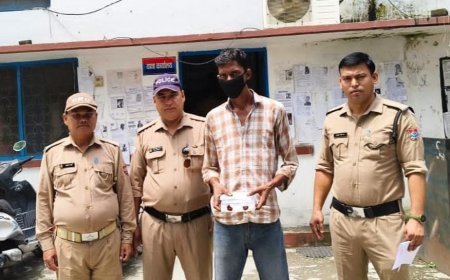 एसएसपी अजय गणपति का नशा तस्करों के विरुद्ध कड़ा रुख — 12.19 ग्राम स्मैक के साथ शातिर नशा तस्कर गिरफ्तार*