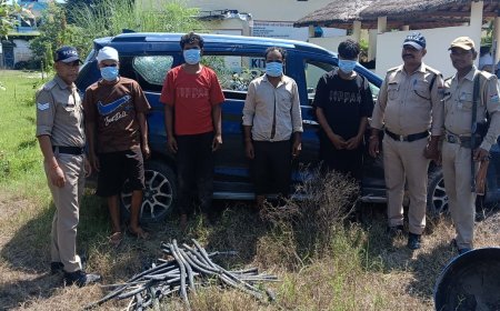 एसएसपी अजय गणपति के निर्देशन में खटीमा पुलिस ने विद्युत केबल चोरी करने वाले गिरोह का किया भंडाफोड़।