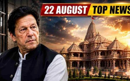 Top News 22 August: इमरान खान की सेहत पर बहन का बड़ा दावा, राम मंदिर निर्माण पर क्या बोले नृपेंद्र मिश्रा?