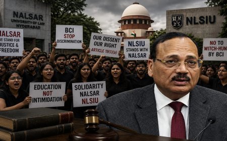 CJI Surya Kant के प्रति बढ़ रही नाराजगी! NALSAR के बाद NLSIU Bengaluru के छात्रों ने भी जताया विरोध, BCI President Manan Kumar Mishra पर भी उठे सवाल