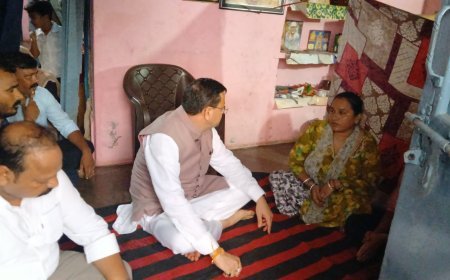 मुख्यमंत्री ने शोक संतप्त परिवारों से मिलकर जताया गहरा दुख,परिजनों को बंधाया ढाढ़स।*
