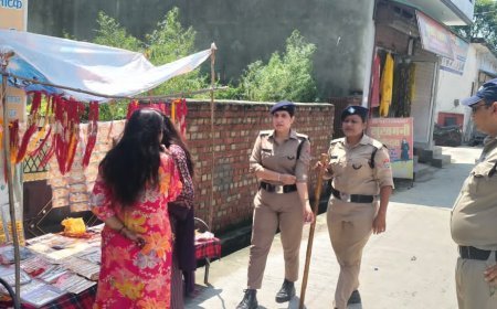 रक्षाबंधन पर महिलाओं की सुरक्षा को लेकर जनपद में महिला चीता पुलिस रही मुस्तैद