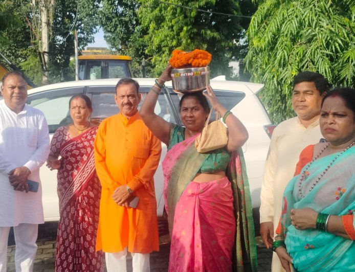ऊधम सिंह नगर में निकली कलश वंदन यात्रा, संत रविदास के समरसता संदेश को जन-जन तक पहुंचाने का संकल्प
