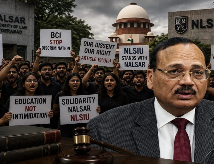 CJI Surya Kant के प्रति बढ़ रही नाराजगी! NALSAR के बाद NLSIU Bengaluru के छात्रों ने भी जताया विरोध, BCI President Manan Kumar Mishra पर भी उठे सवाल
