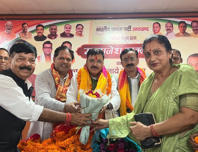 भाजपा प्रदेश प्रवक्ता बनने पर राजेश शुक्ला का भव्य स्वागत