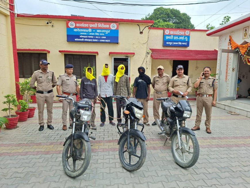 एसएसपी अजय गणपति के सख्त निर्देशों का असर, 12 घंटे के भीतर दबोचे बाइक चोर।