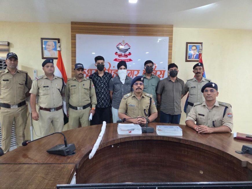 कोतवाली गदरपुर क्षेत्र में पुरानी रंजिश के चलते फायरिंग करने वाले 04 आरोपी गिरफ्तार