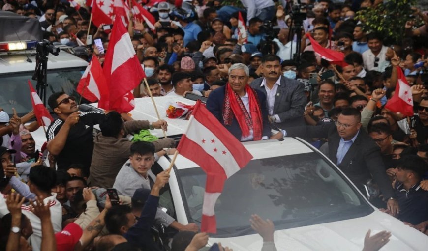 नेपाल के पूर्व PM देउबा, जिन्हें Gen-Z के विरोध-प्रदर्शन में मार पड़ी थी, इलाज के लिए महीनों विदेश में रहने के बाद लौटे; उनका ज़ोरदार स्वागत हुआ