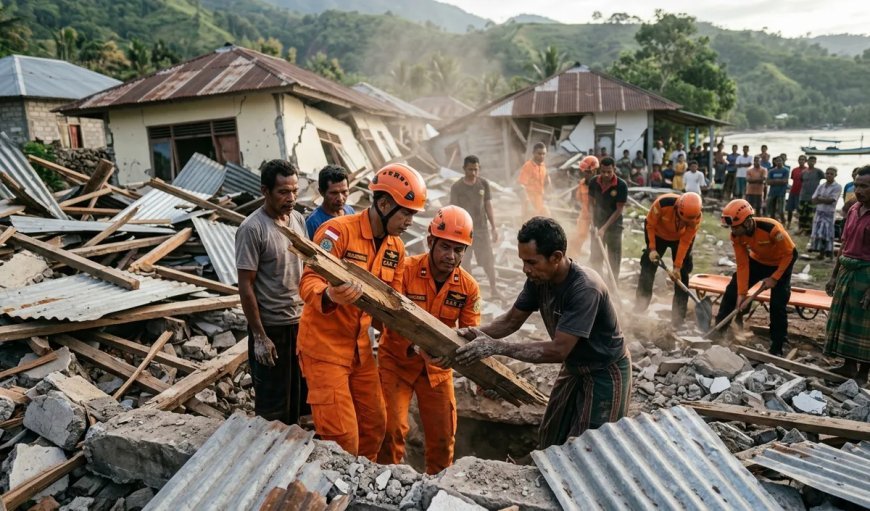Indonesia Earthquake: इंडोनेशिया में 7.7 तीव्रता के भूकंप से 20 की मौत