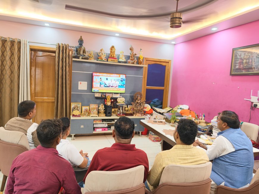 महापौर विकास शर्मा ने बूथ संख्या 158 पर सुनी ‘मन की बात’
