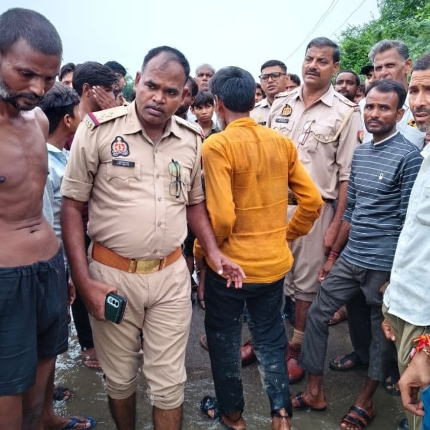 नाला पार करते समय तेज बहाव में बही किशोरी:हमीरपुर में तलाश जारी, खेत में बने डेरा से पैदल गांव लौट रही थी