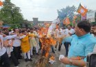 कांग्रेस के विरोध में भाजपा का जोरदार प्रदर्शन