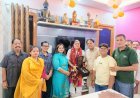 महापौर के आवास पर भाजपा प्रदेश अध्यक्ष महेंद्र भट्ट का भव्य स्वागत