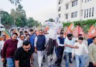 डोभाल पर टिप्पणी के खिलाफ भाजपा ने फूँका कांग्रेस का पुतला