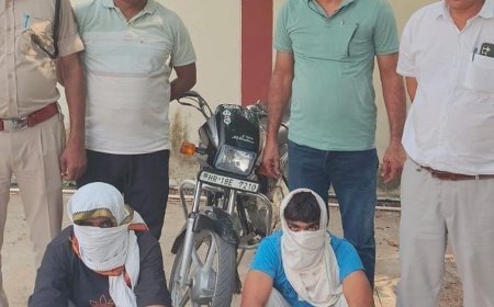 लोहारू में हेरोइन 2 नशा तस्कर गिरफ्तार:बाइक भी जब्त, बेचने की फिराक में थे; हांसी से लेकर आए थे
