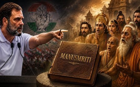 Jan Gan Man: Manusmriti को पढ़े बिना ही उसके पीछे क्यों पड़ गये हैं Rahul Gandhi? हर मुद्दे में जाति का कोण क्यों ढूँढ़ने लगी है Congress?