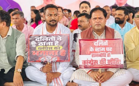 सामाजिक सौहार्द और समानता के संकल्प के साथ भाजपा का धरना प्रदर्शन
