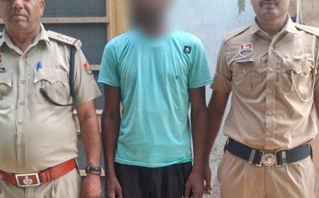 पंचकूला पुलिस ने 3 साल से फरार चोर पकड़ा:पेशे से ट्रक ड्राइवर, बाइक बरामद, साथियों संग मिलकर चुराई लोहे की प्लेट