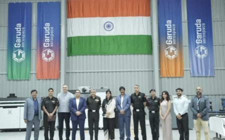 चेन्नई में Garuda Aerospace की डिफेंस ड्रोन फैक्ट्री पहुंचे सेना के वरिष्ठ अधिकारी, स्वदेशी तकनीक का लिया जायजा