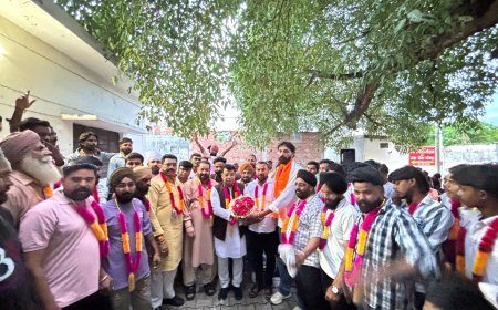 विधायक शिव अरोरा की विकासपरक सोच व भाजपा की रीति नीति से प्रभावित होकर जग्गा प्रधान ने सैकड़ों समर्थकों संग थामा भाजपा का दामन*
