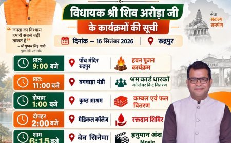 मुख्यमंत्री पुष्कर सिंह धामी के जन्मदिन पर कल रुद्रपुर में होंगे सेवा एवं जनसरोकार से जुड़े विभिन्न कार्यक्रम*