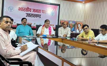 भाजपा मीडिया टीम की बैठक मे चुनाव रणनीति पर चर्चा, भट्ट ने दिये निर्देश