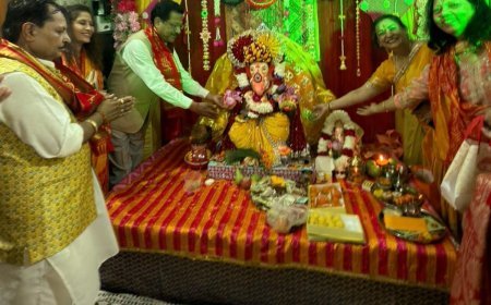 पटेलनगर में धूमधाम से सजे भगवान गणपति*