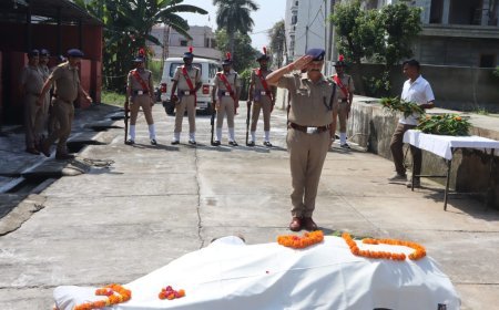 ऊधम सिंह नगर पुलिस द्वारा अश्व "फ्यूली" को दी गई भावभीनी विदाई।