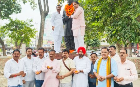 दीनदयाल जयंती पर भाजपा ने याद किया, गांधी पार्क में चलाया स्वच्छता अभियान