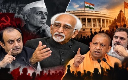 Hamid Ansari ने हिंदू राष्ट्रवाद को खतरा बताकर खड़ा किया विवाद, पलटवार में योगी और सुधांशु त्रिवेदी ने लपेट दिया!