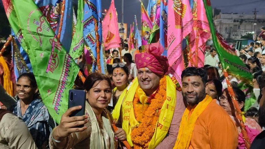 श्रीकृष्ण जन्मोत्सव की भव्य शोभायात्रा का महापौर ने किया स्वागत