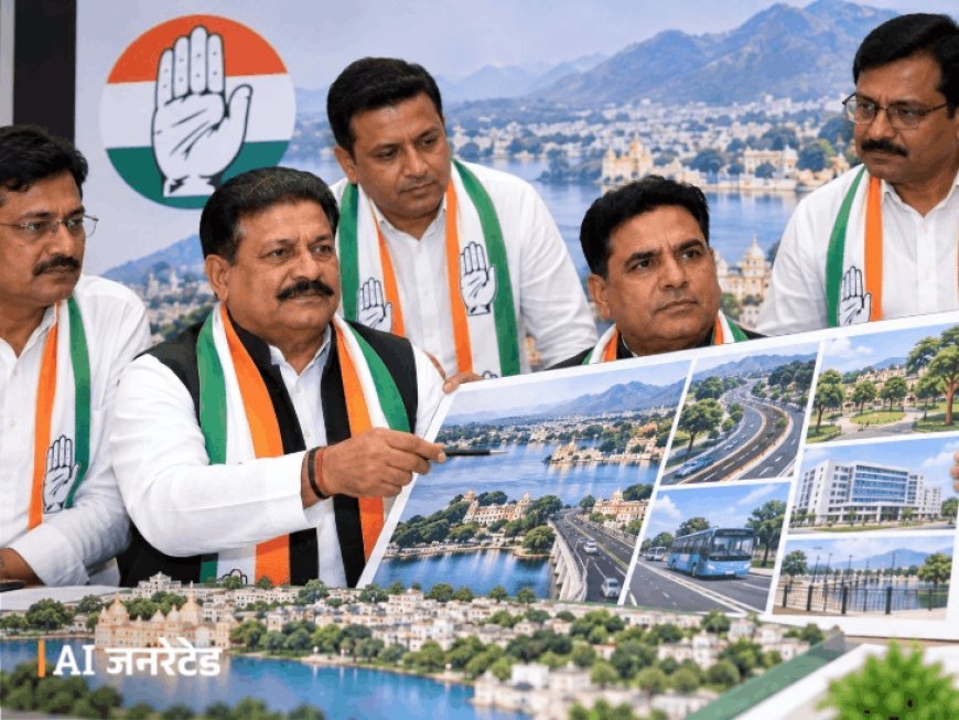 निकाय चुनाव में कांग्रेस आज जारी करेगी घोषणा पत्र:देहात और शहर अध्यक्ष रखेंगे उदयपुर का विकास प्लान, स्मार्ट सिटी पर रहेगा फोकस