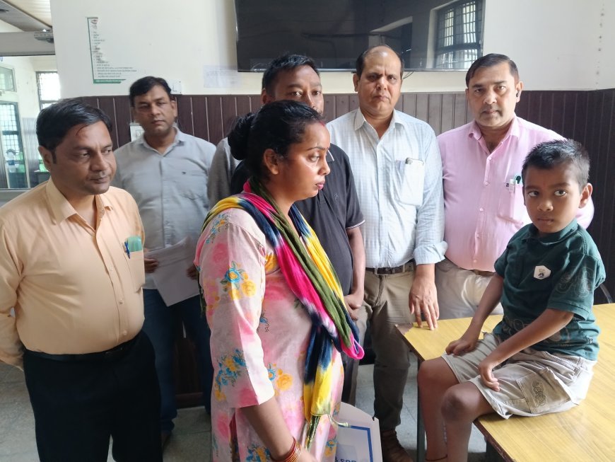 राष्ट्रीय बाल स्वास्थ्य कार्यक्रम के अंतर्गत गंभीर रूप से बीमार बच्चे को निशुल्क एम्बुलेंस से ऐम्स ऋषिकेश किया गया रेफर*
