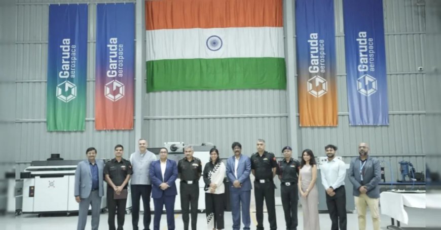चेन्नई में Garuda Aerospace की डिफेंस ड्रोन फैक्ट्री पहुंचे सेना के वरिष्ठ अधिकारी, स्वदेशी तकनीक का लिया जायजा