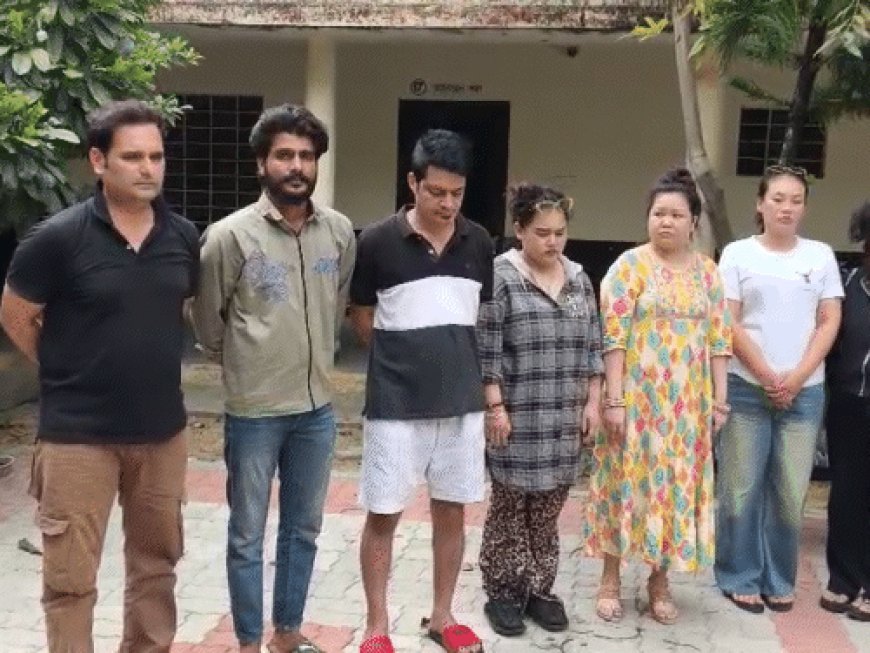 जयपुर के रिसोर्ट में पुलिस की रेड,7 विदेशी युवतियां डिटेन:वीजा अवधि खत्म होने पर कार्रवाई; पार्टी कर रहे 3 स्थानीय युवक भी पकड़े